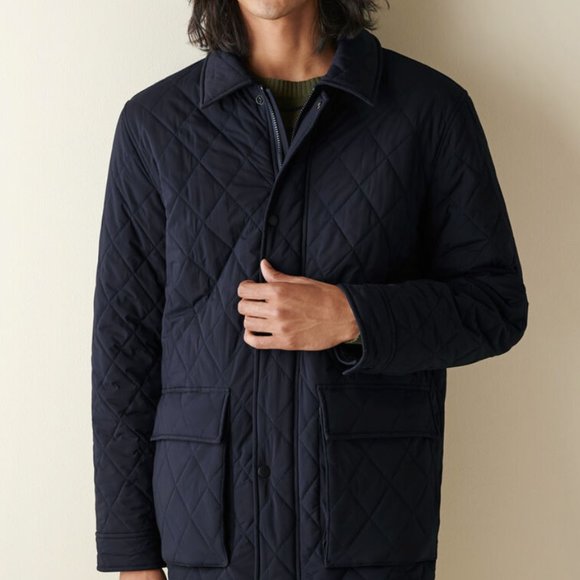 Cole Haan Diamond Quilted Coat NWT